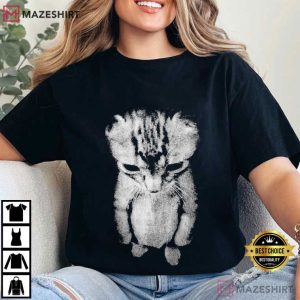 Sad Kitten Meme Standing Cat T Shirt (1)