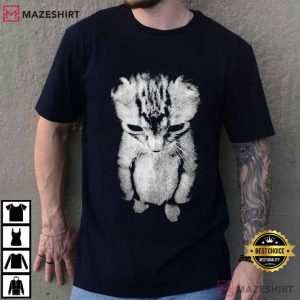 Sad Kitten Meme Standing Cat T Shirt (2)