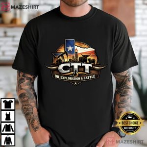 CTT Oil Exploration And Cattle Landman Graphic T Shirt (1)