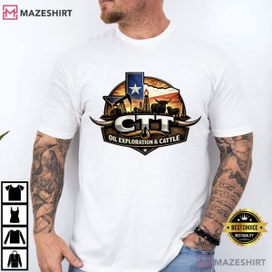 CTT Oil Exploration And Cattle Landman Graphic T Shirt (2)