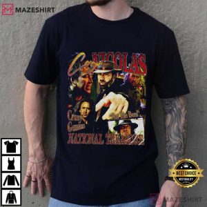 Nicolas Cage Inspired Vintage Movie Meme T-Shirt