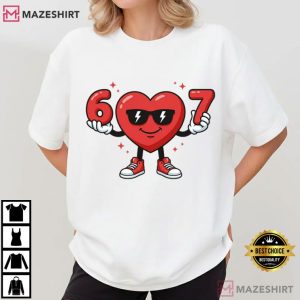 Valentines Day 6 7 Heart Funny T Shirt (1)