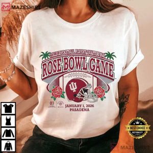 Indiana Hoosiers Rose Bowl Game January 1 2026 Football T Shirt (1)