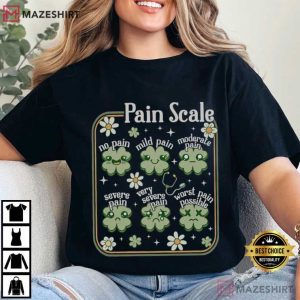 Nurse St Patricks Day Pain Scale T Shirt (2)