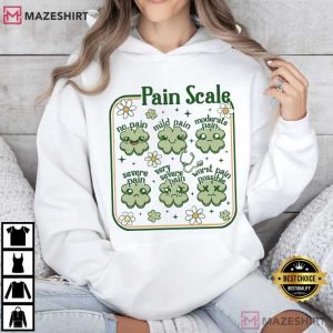 Nurse St Patricks Day Pain Scale T Shirt (3)