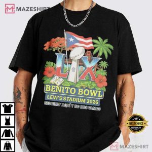 Benito Bowl Super Bowl LX Halftime Show Graphic T Shirt (1)