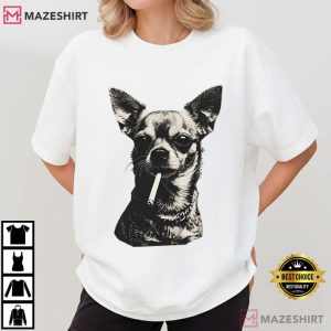 Dog Lover Chihuahua Graphic Funny T Shirt (2)
