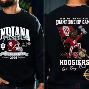Indiana Hoosiers Big Ten Championship 2025 Football Go Big Red T Shirt (1)