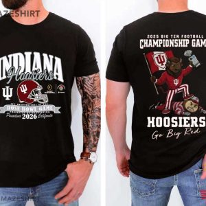 Indiana Hoosiers Big Ten Championship 2025 Football Go Big Red T Shirt (3)