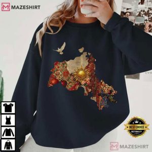 Kurdish Cultural Map Heritage T Shirt (4)