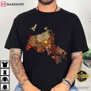 Kurdish Cultural Map Heritage T Shirt (1)