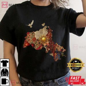 Kurdish Cultural Map Heritage T Shirt (2)