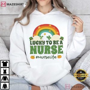 Lucky To Be A Nurse St Patricks Day Medical Staff T Shirt (3)