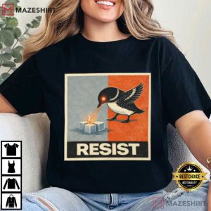 Minneapolis Resist Laser Loon Activist T Shirt (1)