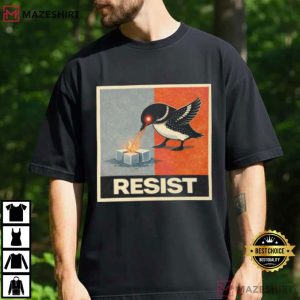 Minneapolis Resist Laser Loon Activist T Shirt (2)