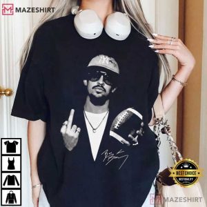 Bad Bunny Super Bowl 2026 Middle Finger Funny T Shirt (2)