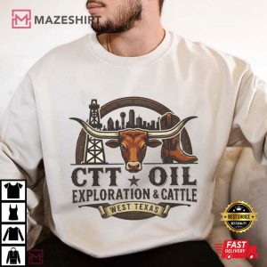 CTT Oil Exploration And Cattle Landman Movie Graphic T Shirt (4)
