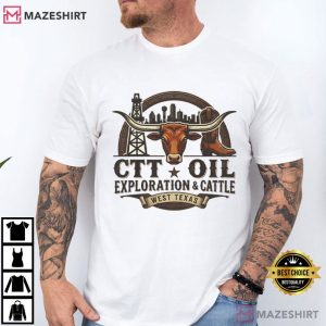 CTT Oil Exploration And Cattle Landman Movie Graphic T Shirt (1)