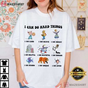 I Can Do Hard Things Childrens Book Characters T Shirt (2)