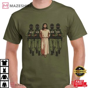 Jesus Arrested Parody Anti ICE Political Protest T Shirt (2)