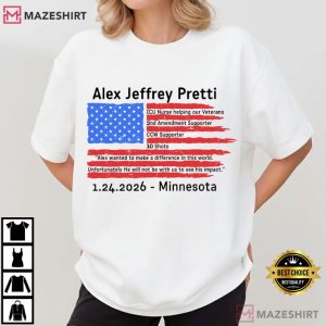 Alex Pretti Memorial Rest In Peace T Shirt (1)