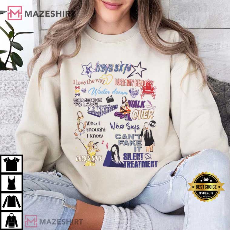 Disney Freya Skye Songs Stars Align Tour Sketch T-Shirt Disney Freya Skye Songs Stars Align Tour Sketch T-Shirt