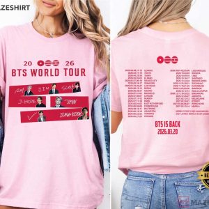 Boy Band BTS World Tour 2026 Merch Kpop T Shirt (4)