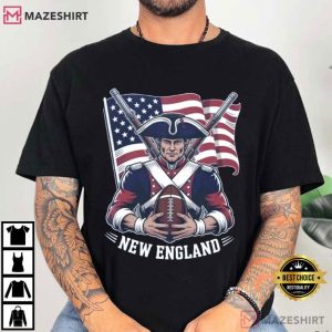New England Football Retro 90s Game Day T Shirt (1)