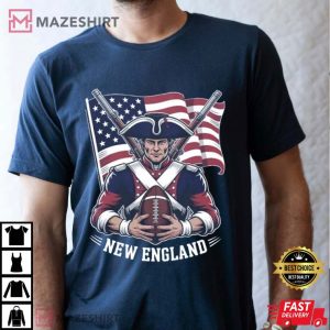 New England Football Retro 90s Game Day T Shirt (2)