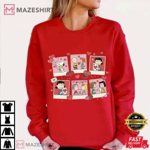 Snoopy And Friends Cute Puppy Valentine T Shirt (4)