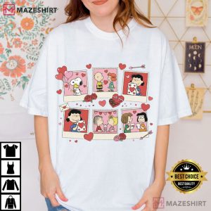 Snoopy And Friends Cute Puppy Valentine T Shirt (2)