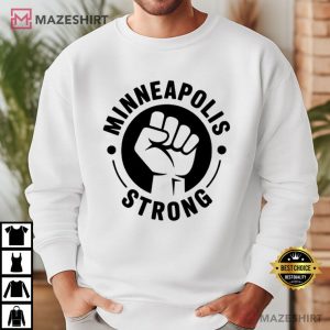 Minneapolis Strong Solidarity Fist Abolish ICE T Shirt (4)