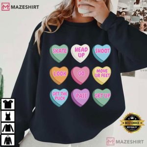 Hockey Mom Valentines Day Funny T Shirt (1)