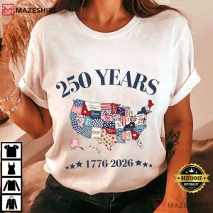 Christian 250 Years Bible Verse 4th Of July T Shirt (1)