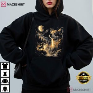 Chihuahua Howling Moon Vintage 90s Wolf Spirit T Shirt (3)