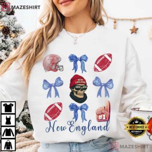 New England Patriot Football Bow Game Day T Shirt (4)