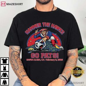 Patriots Vs Seahawks Super Bowl Hammer The Hawks T Shirt (2)