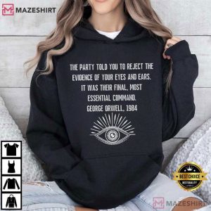 Anti Fascist 1984 Orwell Quote Political T Shirt (1)