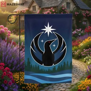 Black Loon A New Ope Anti Ice Minnesota Resistance Garden Flag (2)