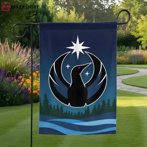 Black Loon A New Ope Anti Ice Minnesota Resistance Garden Flag (1)