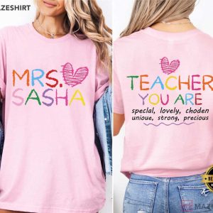 Teacher Appreciation Back To School Custom Name T Shirt (1)