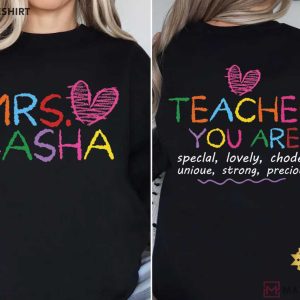 Teacher Appreciation Back To School Custom Name T Shirt (2)