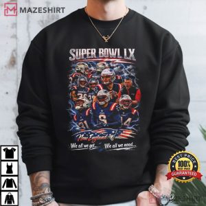 New England Patriots NFL Super Bowl LX T Shirt (3)