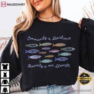 Anti ICE Community Is Resistance Anti Trump T Shirt (4)