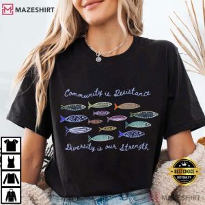 Anti ICE Community Is Resistance Anti Trump T Shirt (1)