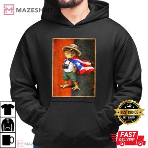 Coqui Frog Puerto Rico Flag T Shirt (4)