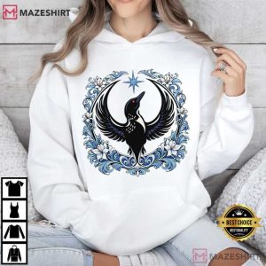 Floral Minnesota Loon Bird Political Protest T Shirt (3)