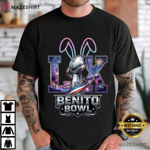 Benito Bowl Puerto Rico Flag Football Latin Music T-Shirt