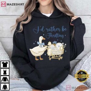 I’d Rather Be Thrifting Aesthetic Decor Cart T Shirt (4)