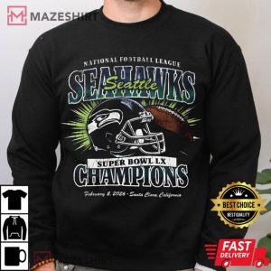 Seattle Seahawks NFL Super Bowl LX Champions T Shirt (2)